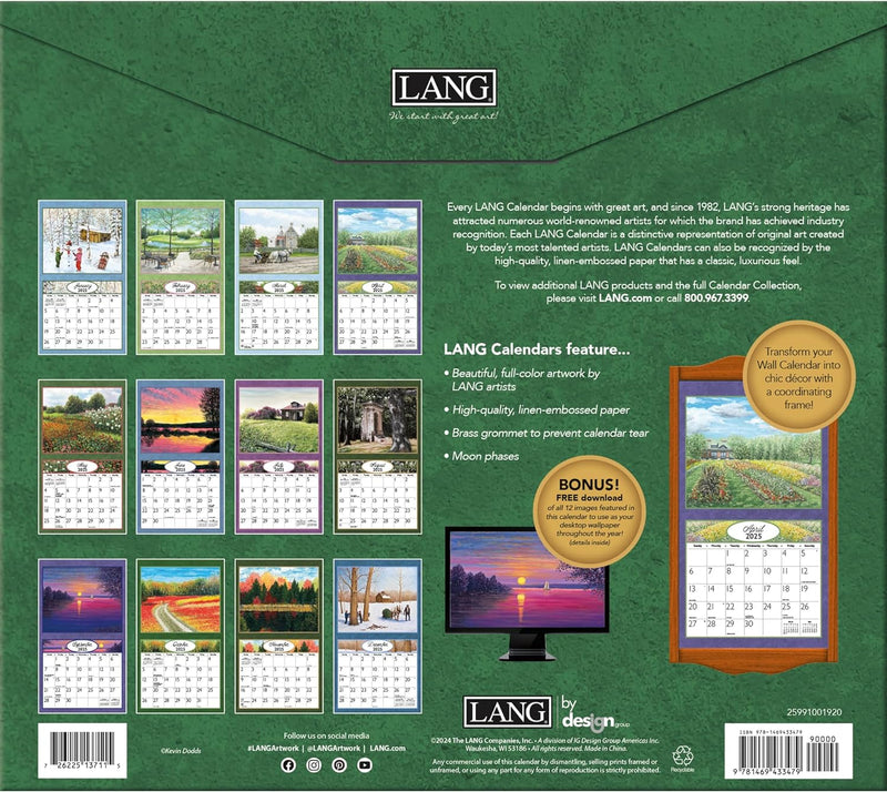 2025 Journey Home Wall Calendar