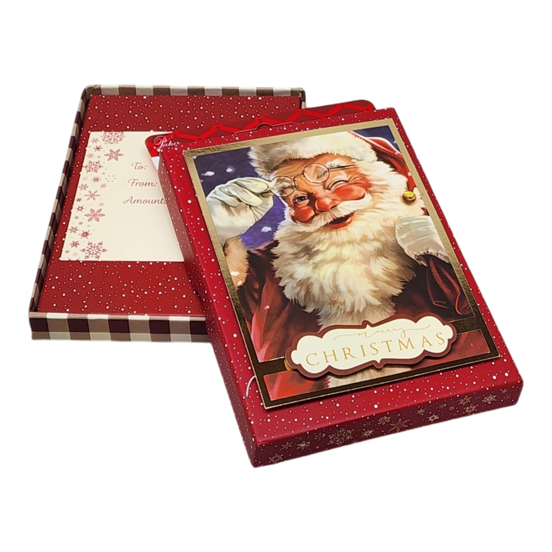 Gift Card Box - Rectangle - Santa