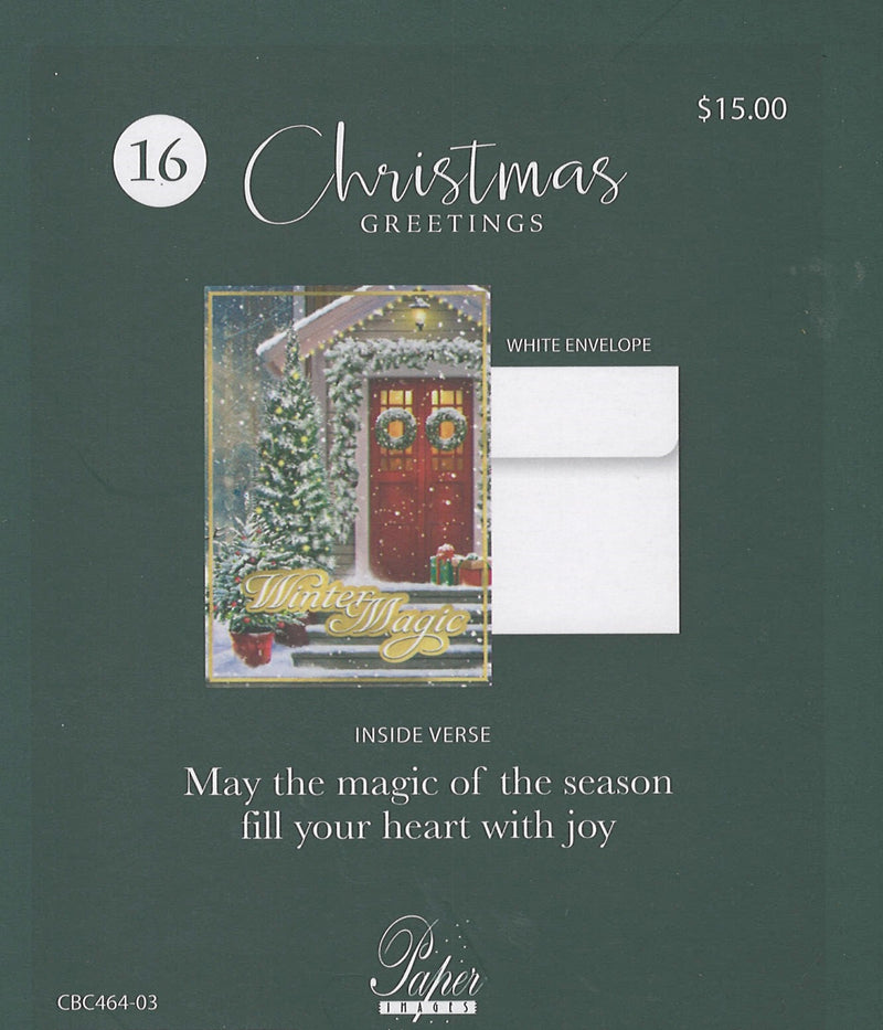 Holiday Favorites Boxed Cards - Set of 18 - Winter Magic