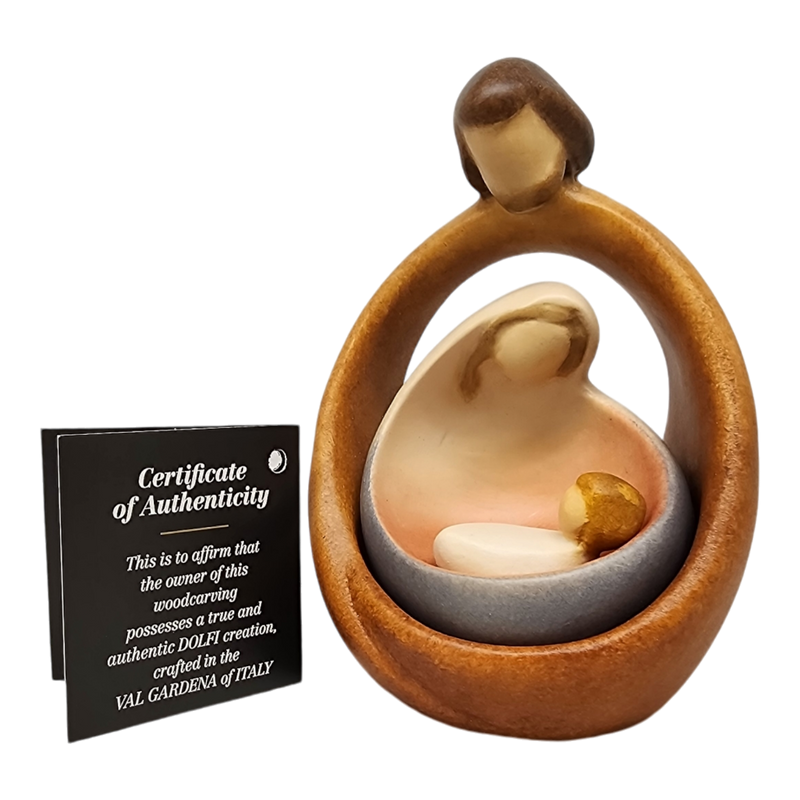 Modern Style Holy Family - Nesting Nativity - Color - 4.5 Inch