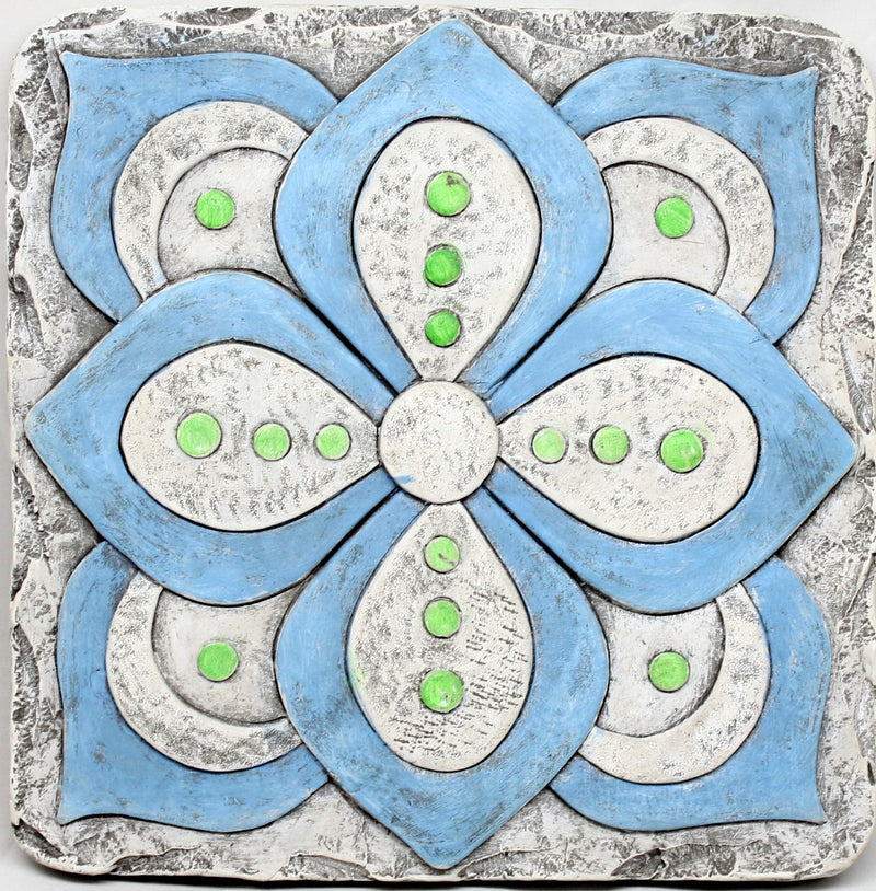 Square Floral Stepping Stone - - The Country Christmas Loft