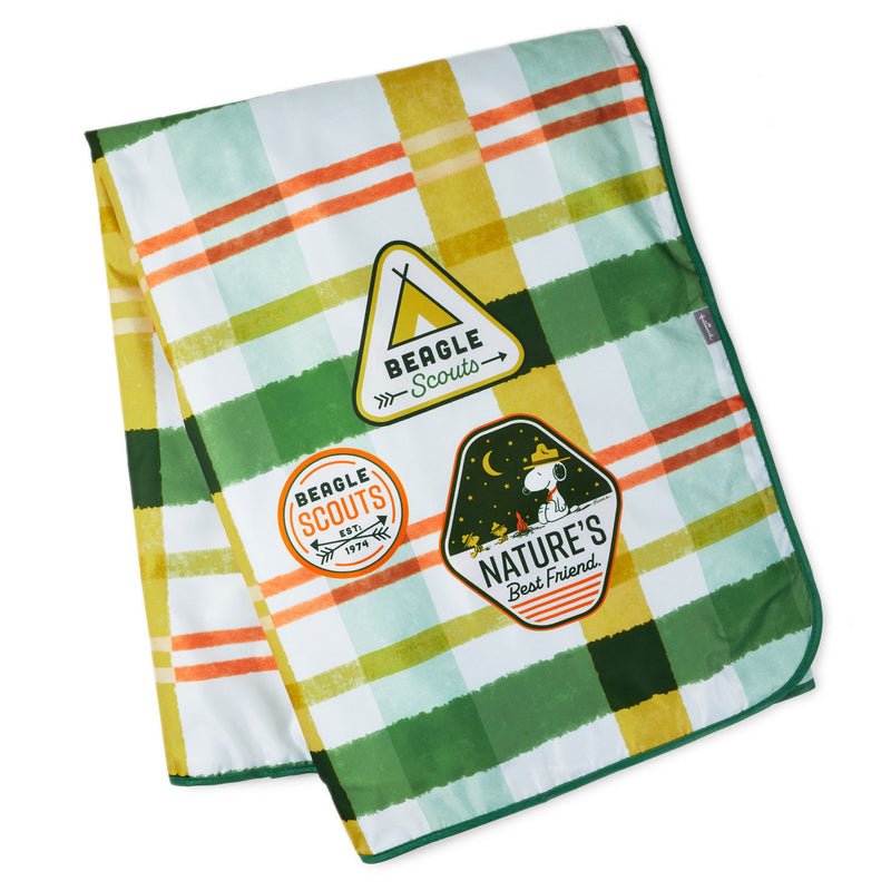 Peanuts Beagle Scouts Picnic Blanket With Bag