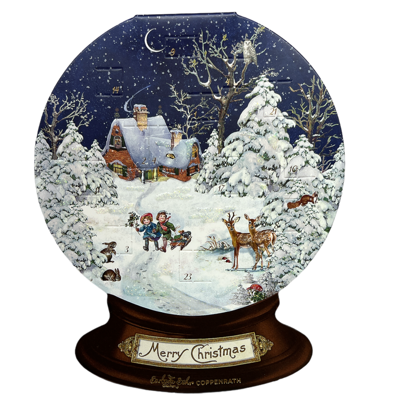 Diecut Snow Globe  Advent Card With Envelope