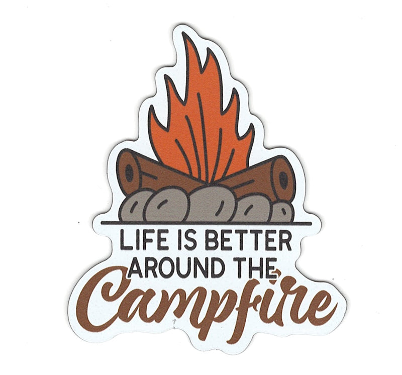 Small Flex Magnet - Life is Better Around the Campfire