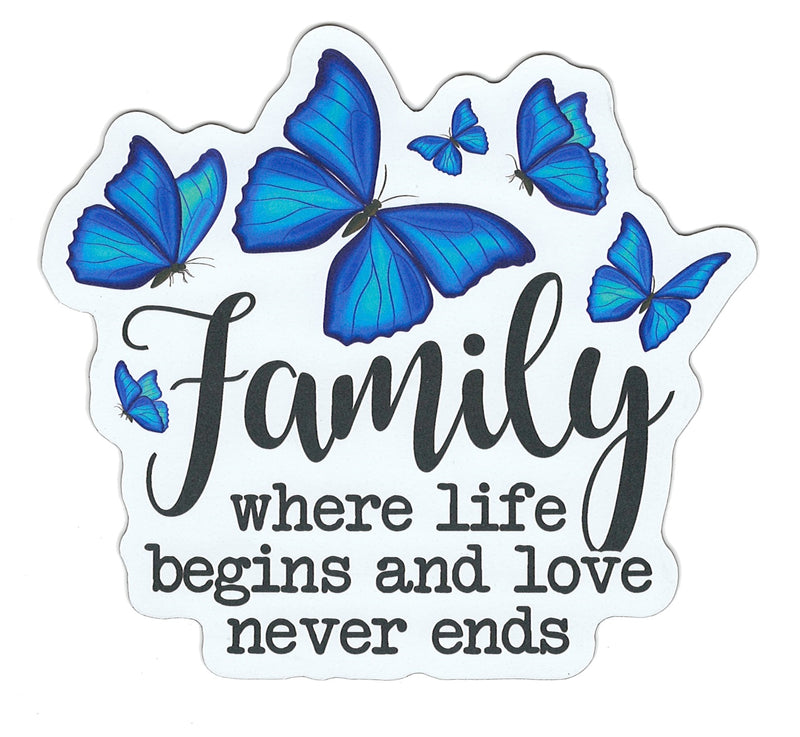 Large Flex Magnet - Family - Where Life Begins and Love Never Ends