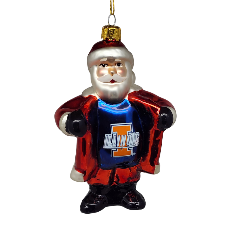 University of Illinois Santa Claus Ornament