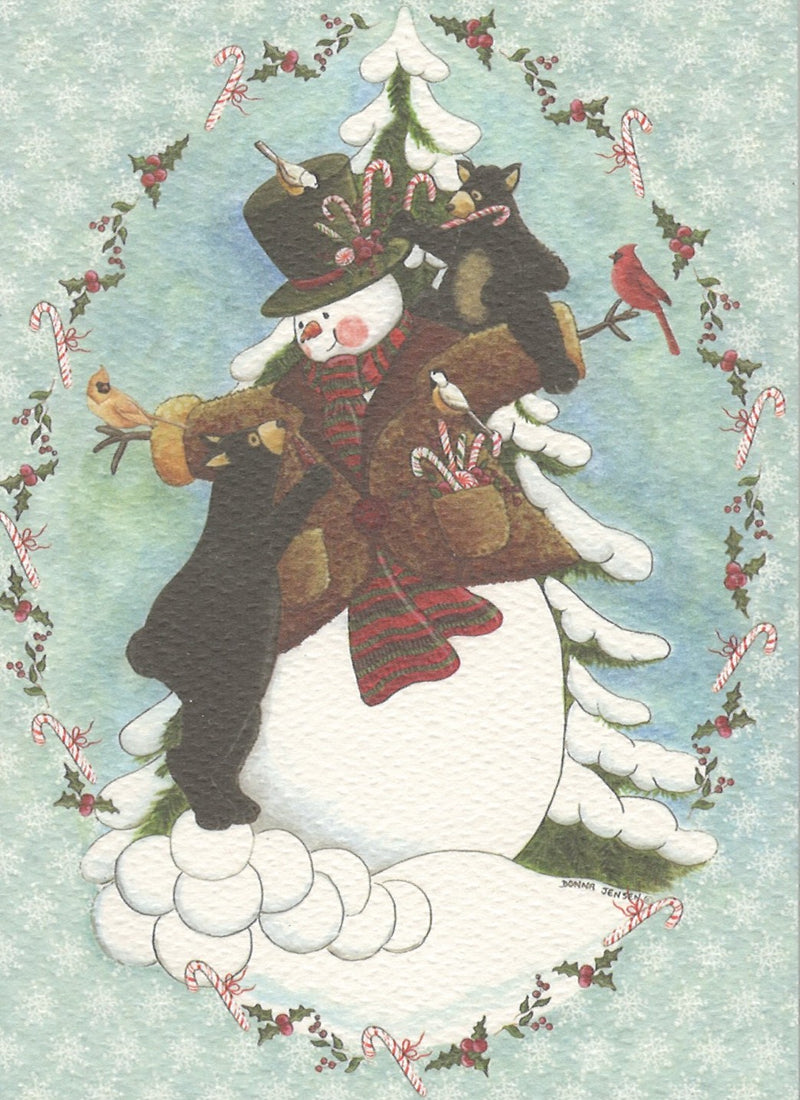 Notecards & Envelopes Set - Snowman and Cubs