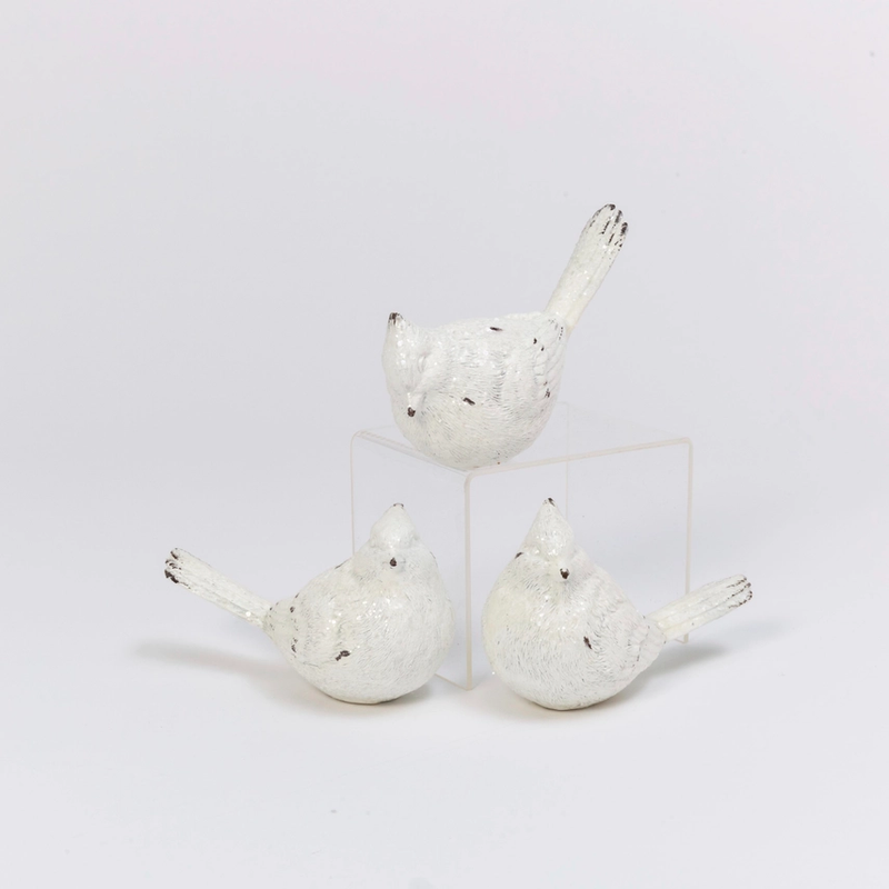 White Cardinal Figurine -