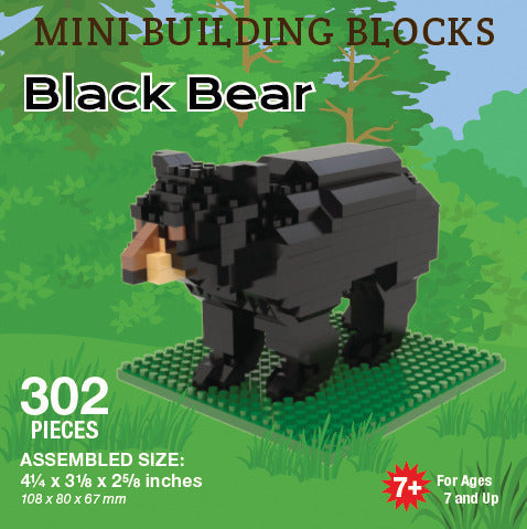 Mini Building Blocks - Black Bear