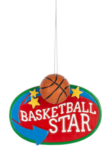 Sports Star Ornament - Basketball