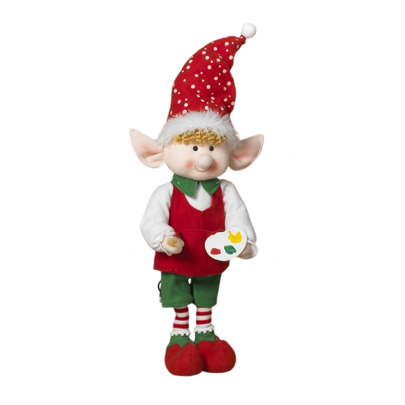 Animated Fabric Elf - 21 Inch - Painter