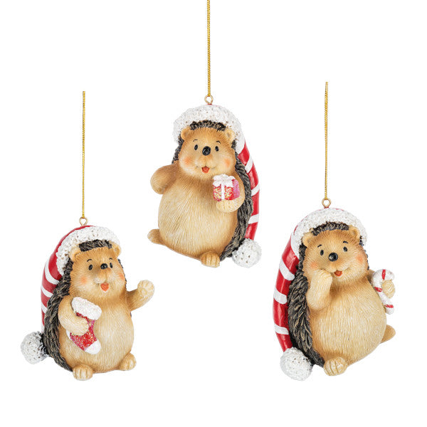 Christmas Hedgehog Ornament -