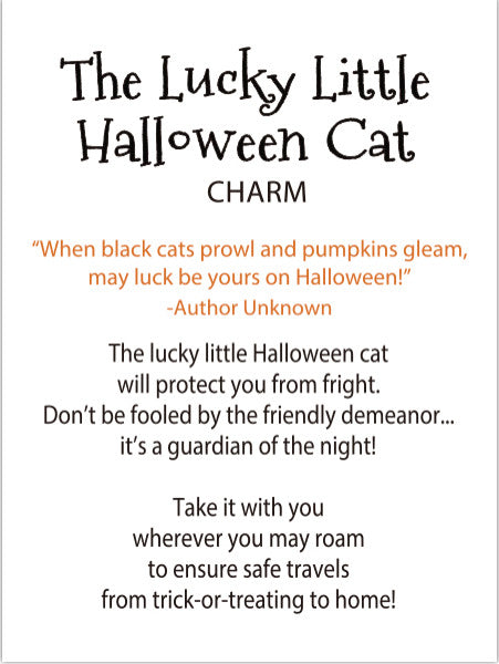 The Lucky Little Halloween Cat Charm