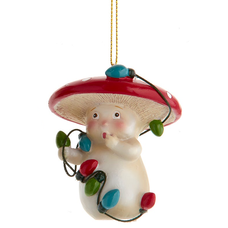 Merry Little Mushroom Hanging Christmas Lights