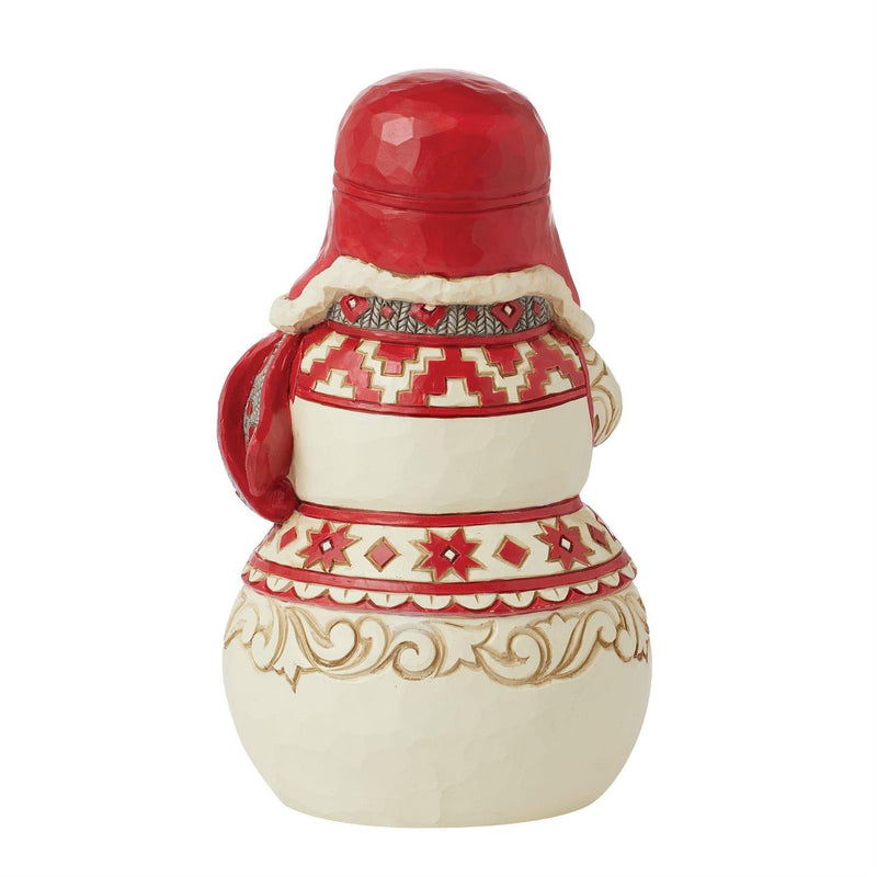 Nordic Noel Snowman Figurine - Trapper Hat