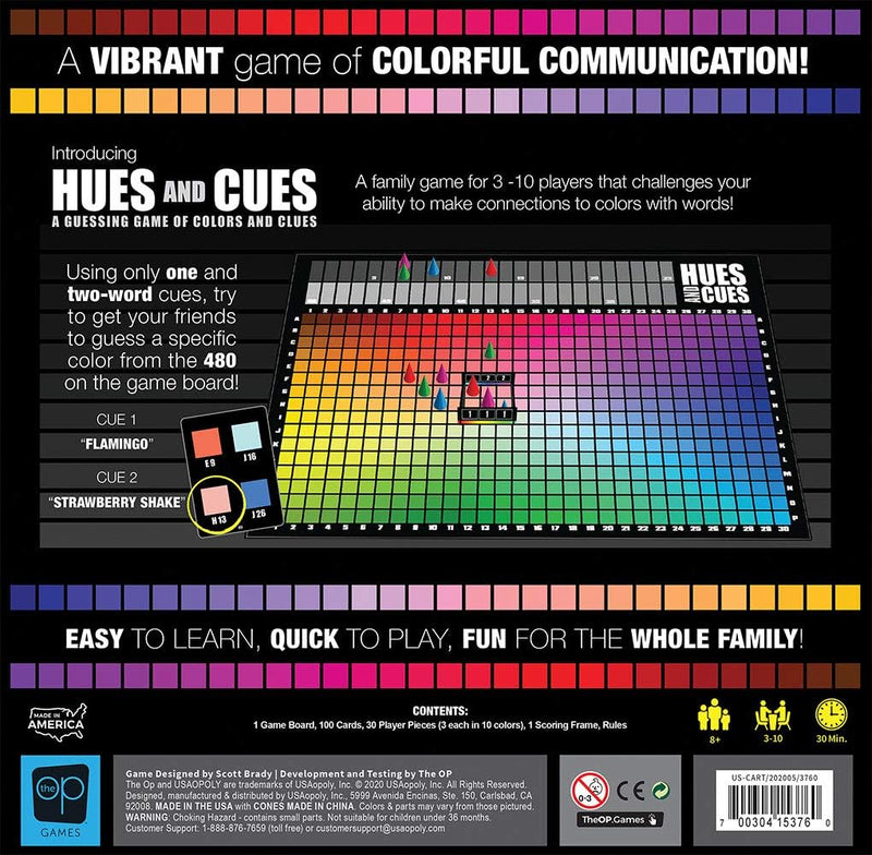 HUES and CUES - A Vibrant Color and Clue Guessing Game