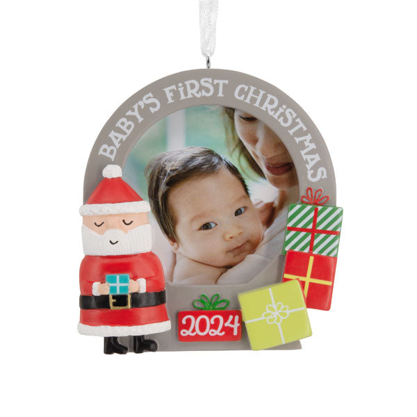 Santa Dated Photo Holder Ornament