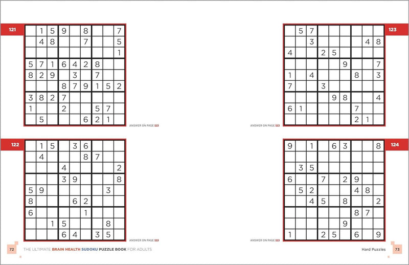 The Ultimate Brain Health Sudoku Puzzle Book for Adults