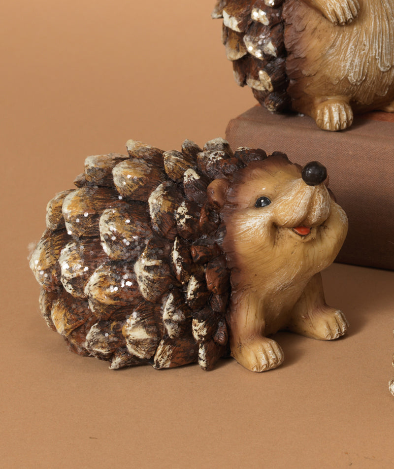 Pinecone Hedgehog - 4 Inch - Laying nose up