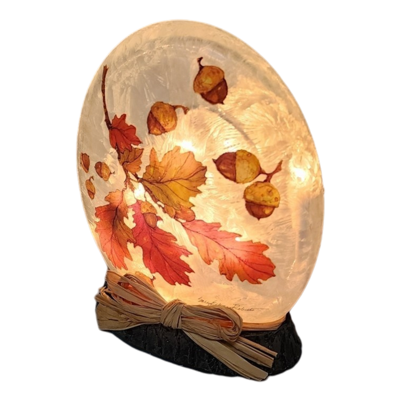 Falling Leaves Lighted Orb