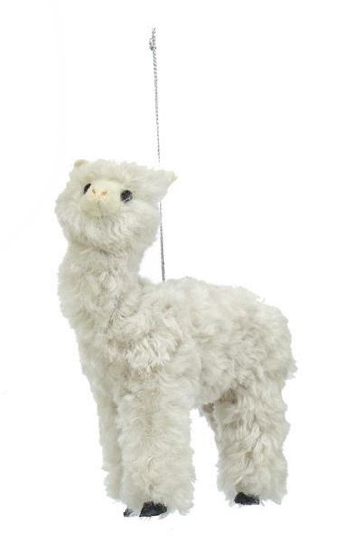 Alpaca Hanging Ornament - Gray - The Country Christmas Loft