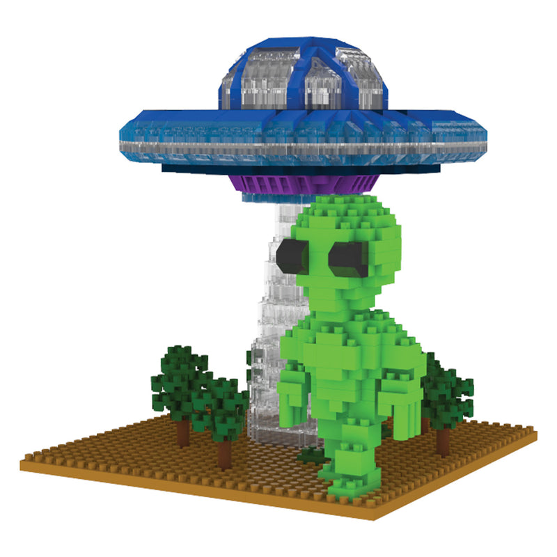 Mini Building Blocks - Space Alien and Spaceship