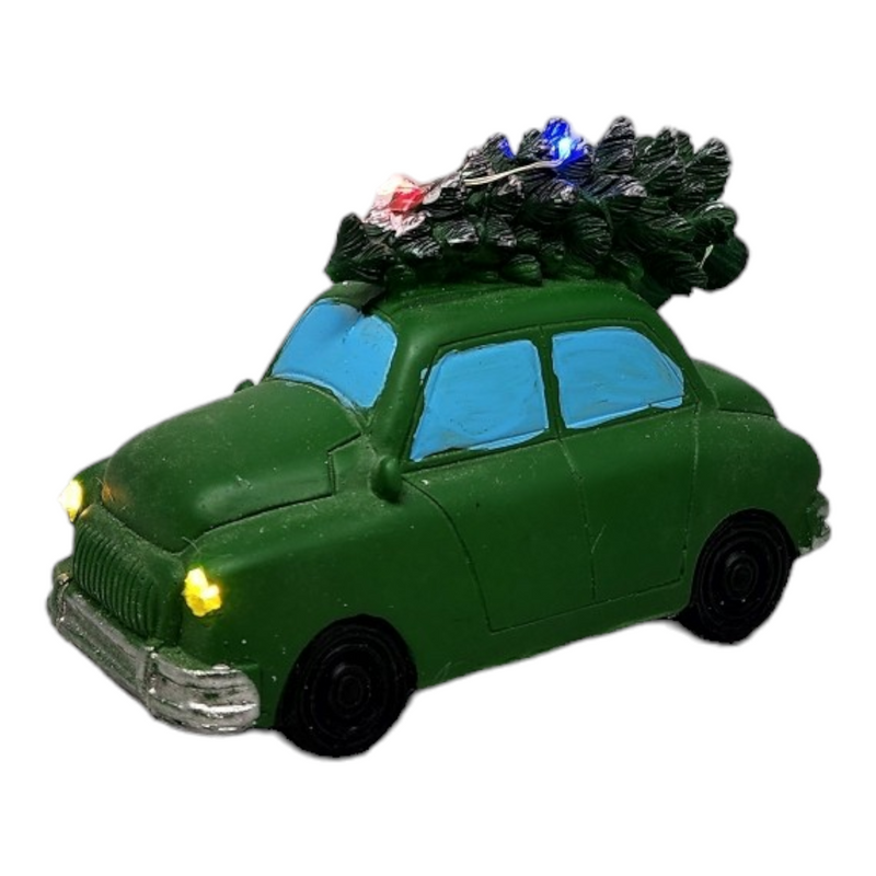 Lighted Truck with Tree -