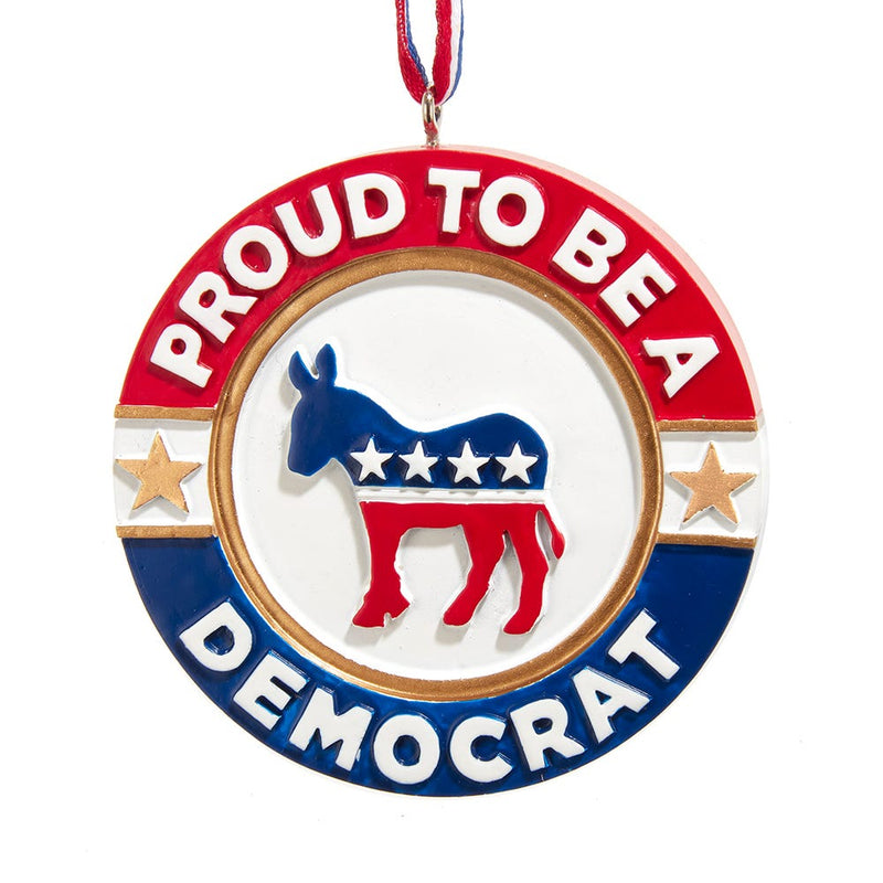 Proud To Be A Democrat - Disc Ornament