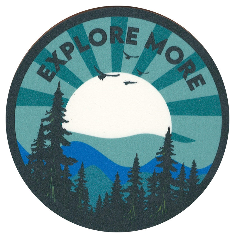 Sip Sip Hooray Coaster -  Explore More - Turquoise Sky