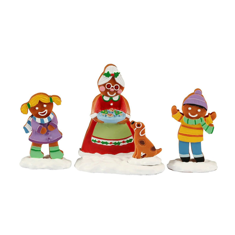 Mrs. Claus And Cookies - 3 Piece Set