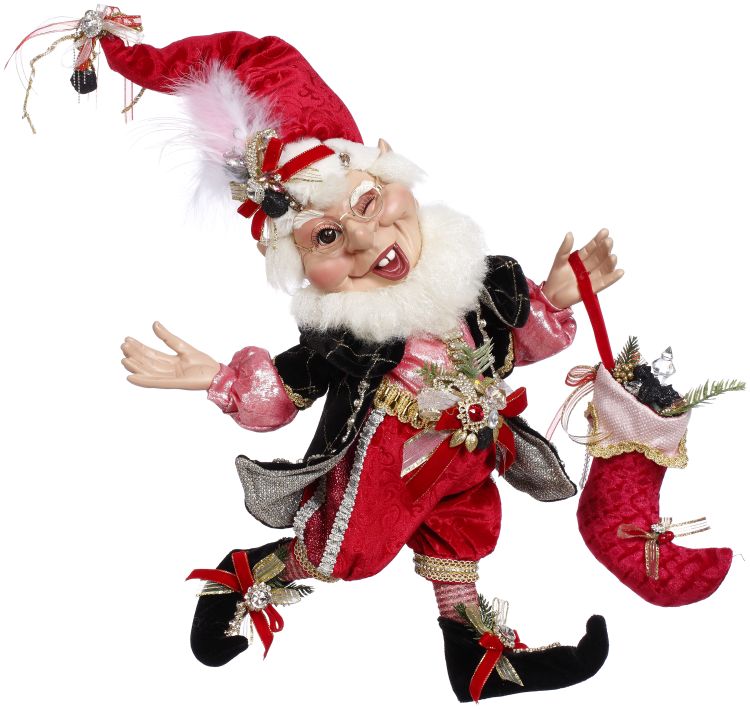 Coal Stocking Elf - Medium - 16 Inches