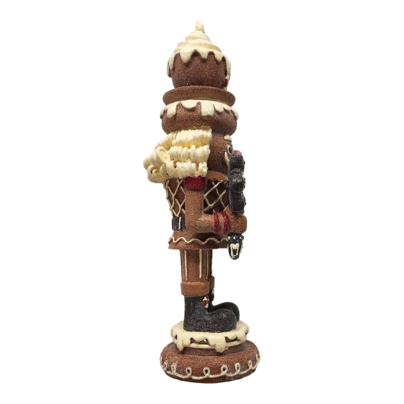 Gingerbread Nutcracker Figurine - Hot Cocoa