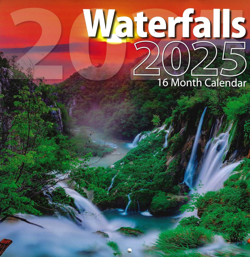 2025 Waterfalls Full Size Wall Calendar