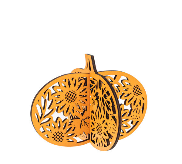 Laser Cut Wooden Pumpkin -