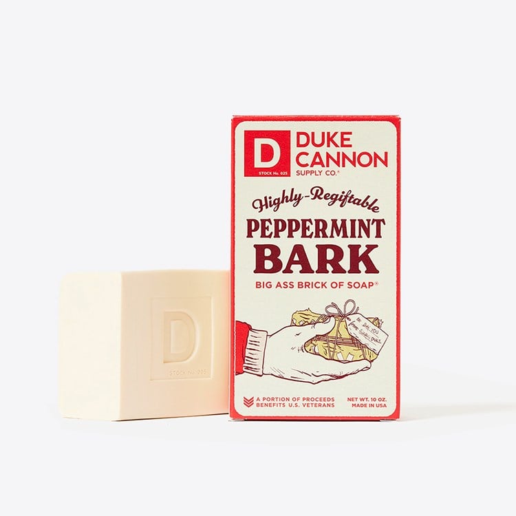 Highly Regiftable Peppermint Bark Bar Soap