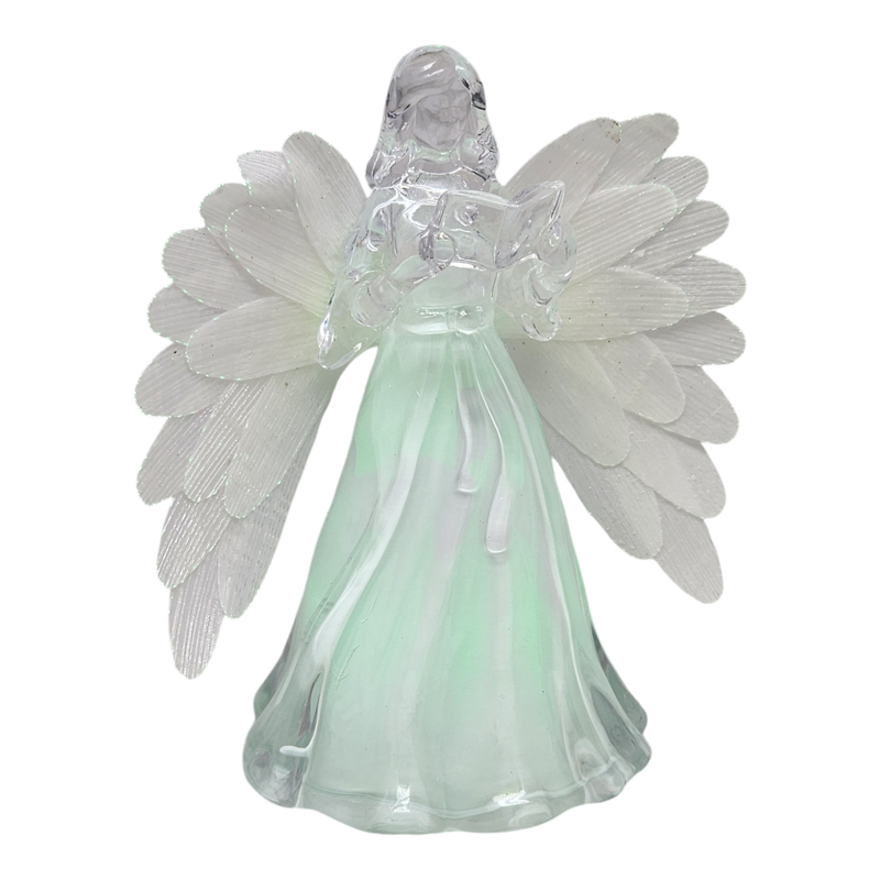 Lighted Acrylic Angel - Singing