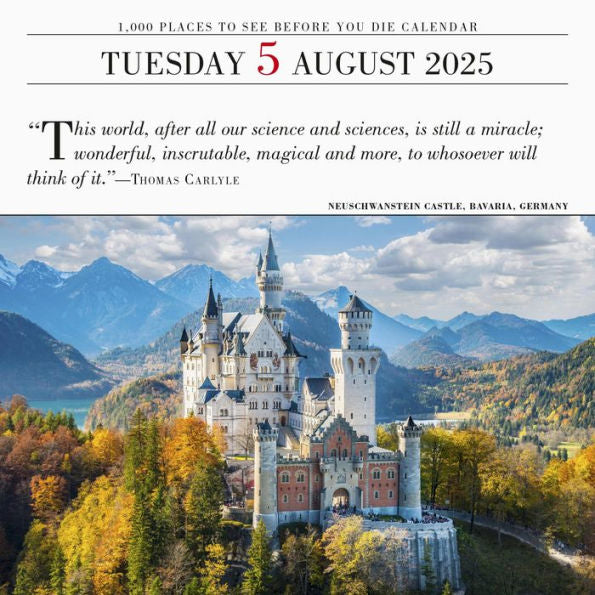 1,000 Places to See Before You Die Page-A-Day Calendar 2025: A Year of Travel