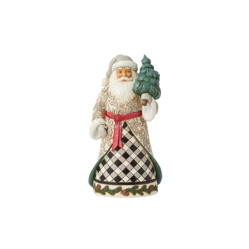 Palmer Plaid Santa Figurine