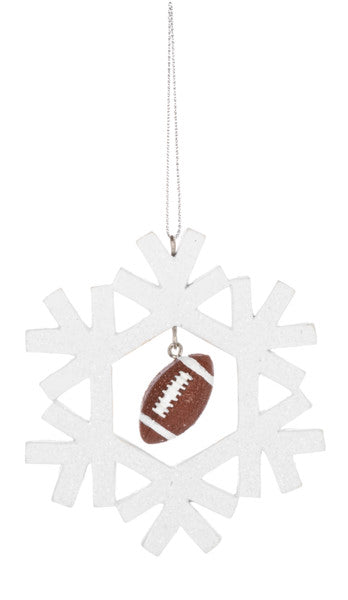 Sports Snowflake Ornament - Football