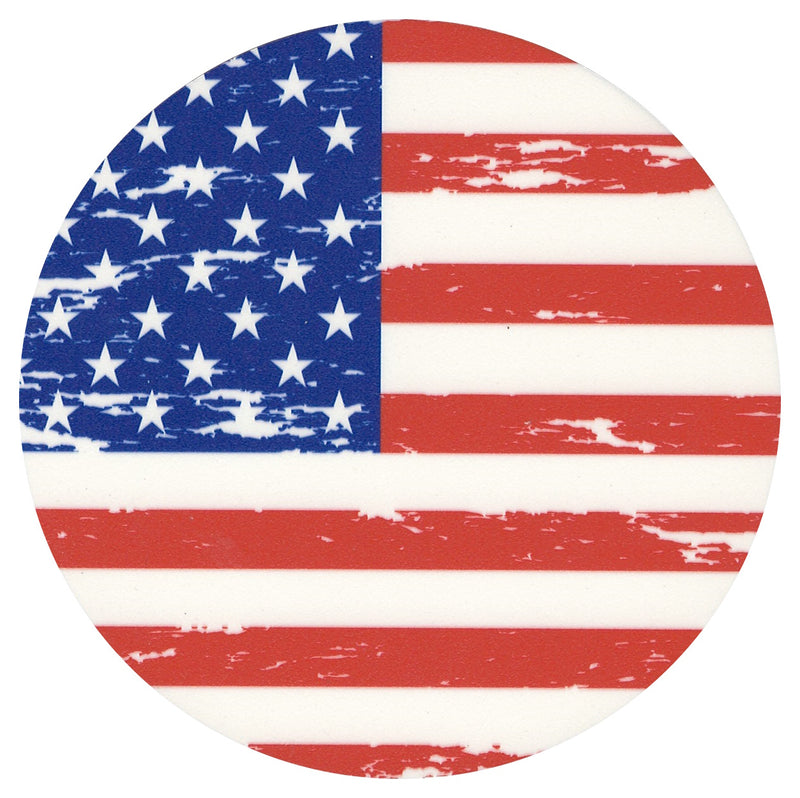 Sip Sip Hooray Coaster -  Distressed American Flag