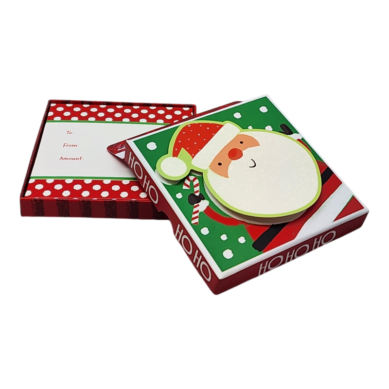 Gift Card Box - Square - Ho Ho Ho Santa