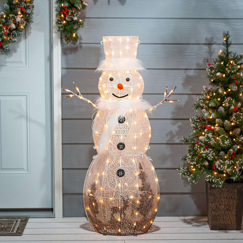 Lighted Indoor/Outdoor Snowman - 4 Feet tall