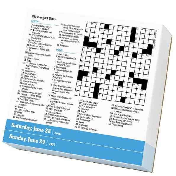 New York Times Crossword Page-A-Day Calendar 2025