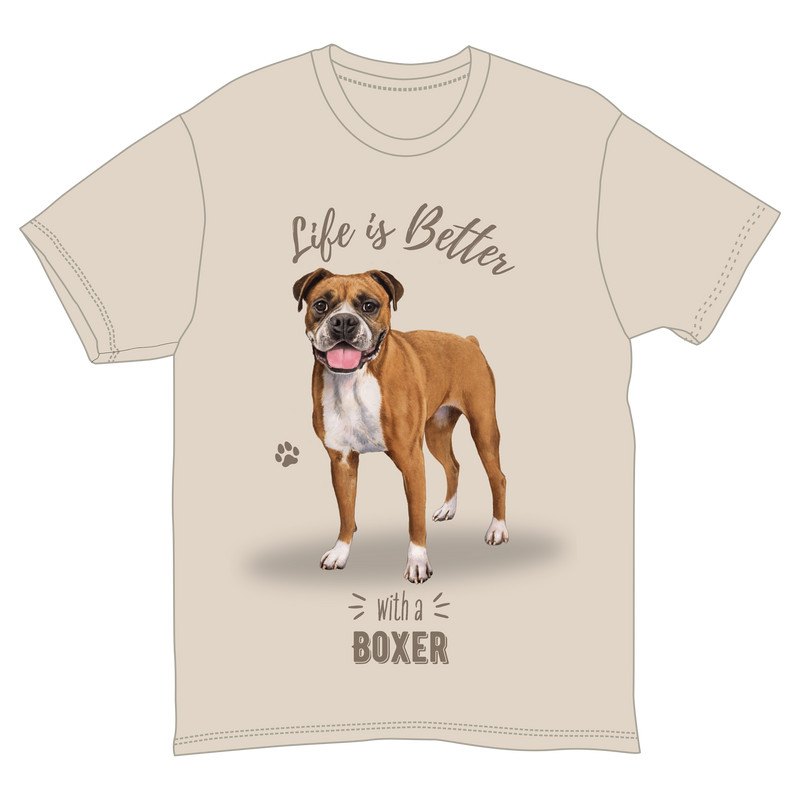 Life is Better with a Boxer T-Shirt -