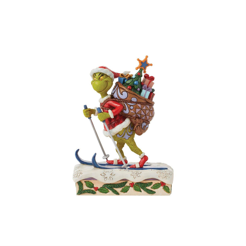 Jim Shore Grinch Skiing Figurine