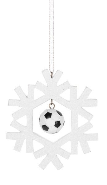 Sports Snowflake Ornament - Soccer