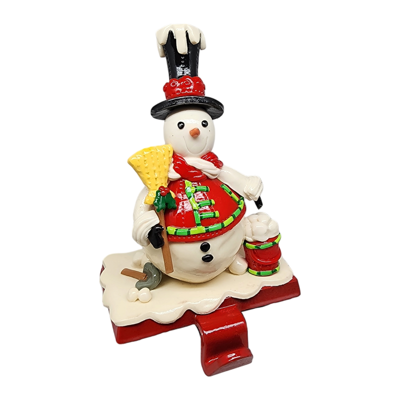 Whimsical Snowman Stocking Hanger