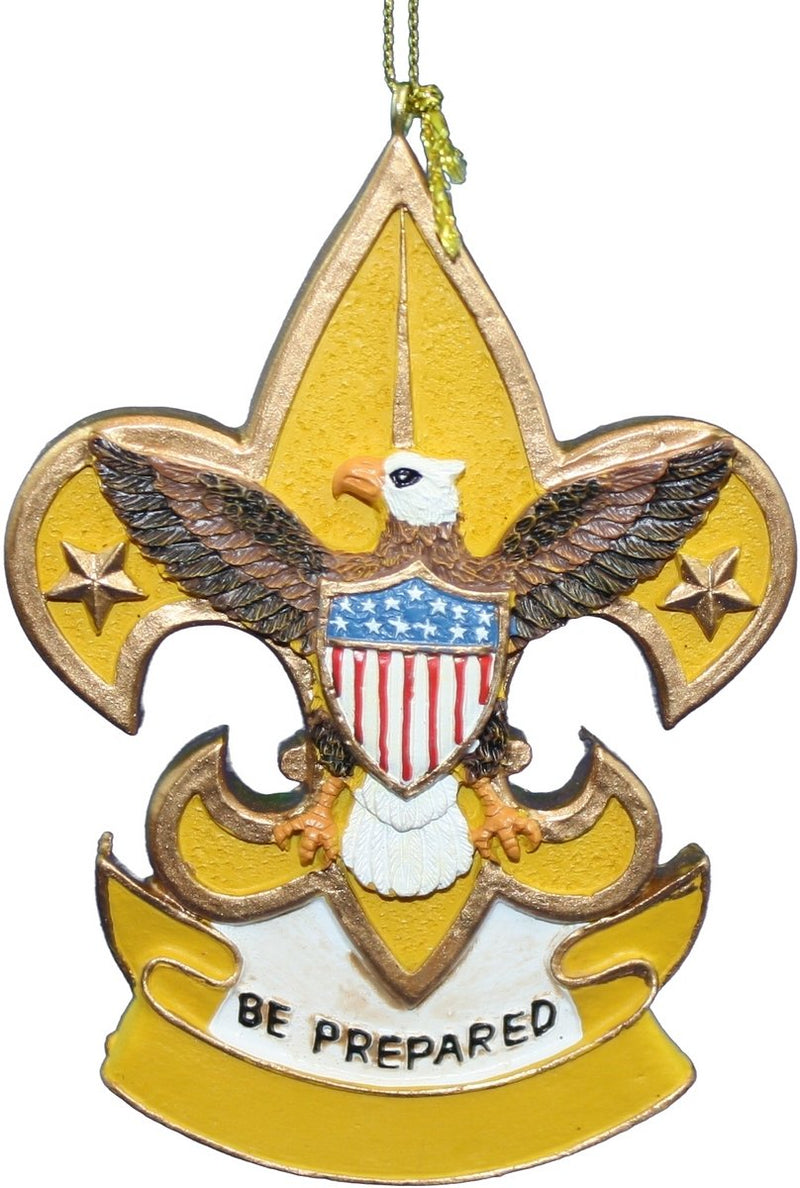 Boy Scout Shield Ornament - Fleur De Lis