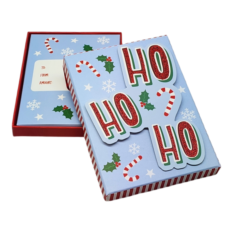 Gift Card Box - Rectangle - Ho Ho Ho