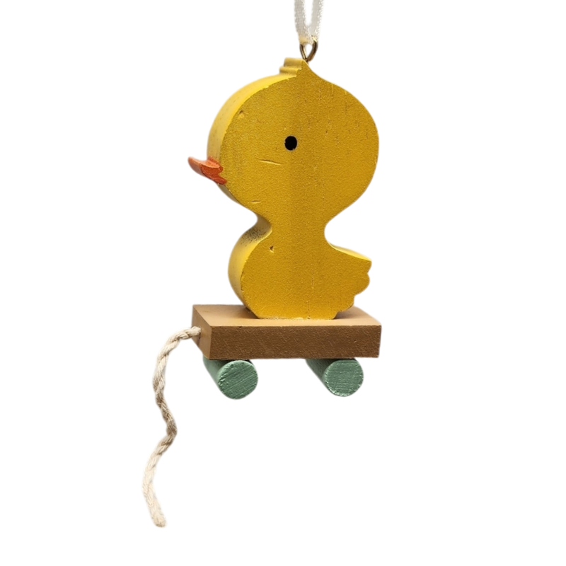 Wooden Rubber Duck Ornament